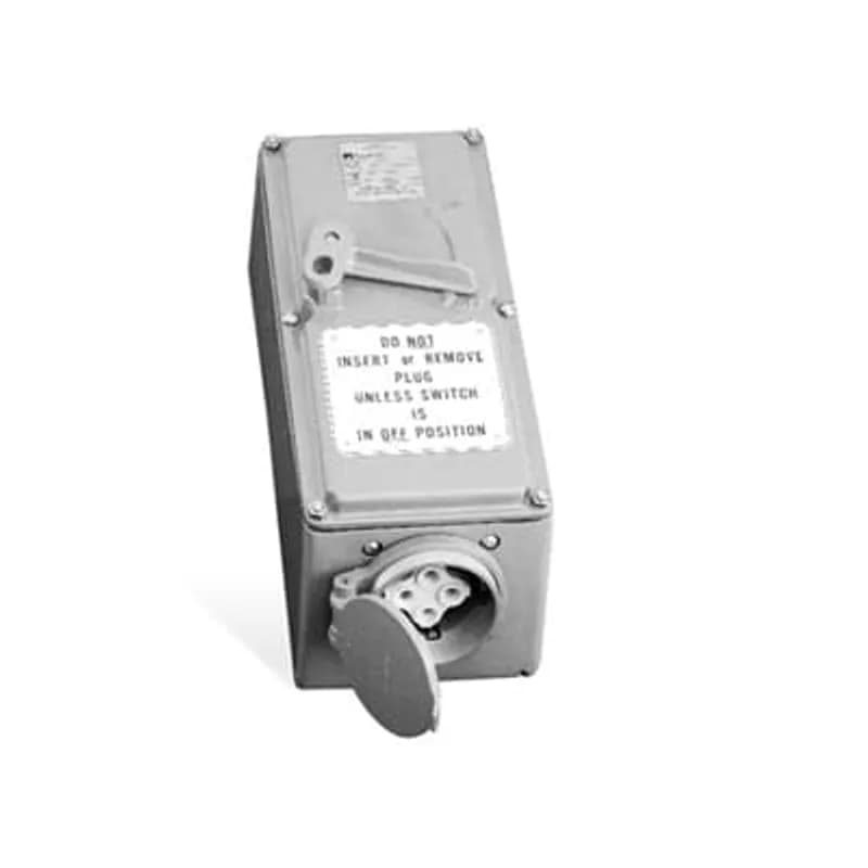 ABB - Installation Products F32753 - Circuit Breaker Interlocked Receptacle, 60 Amp, 480V, 3 Pole 4 Wire