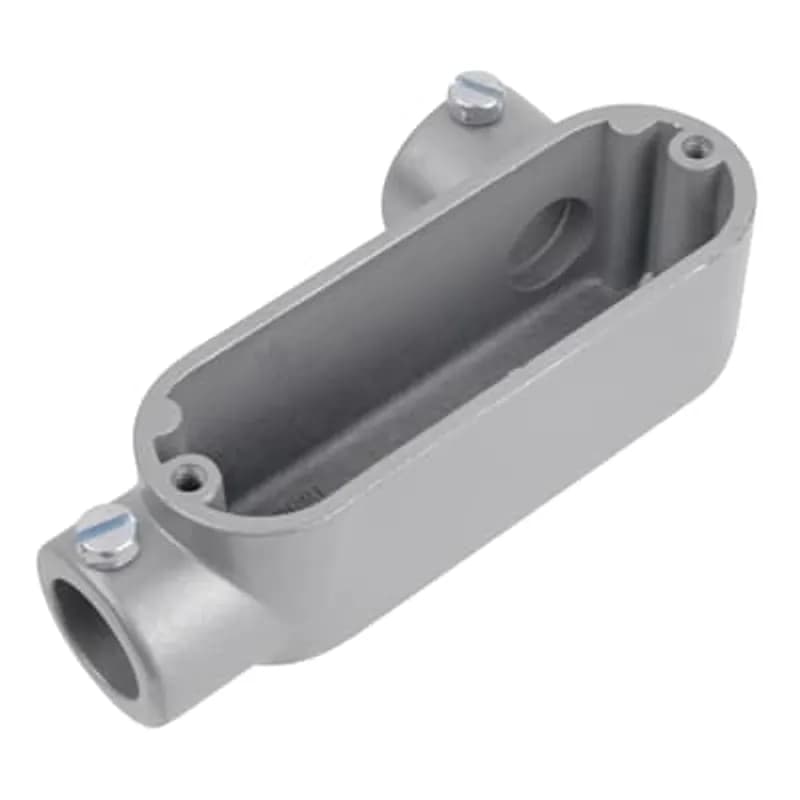 ABB - Installation Products BLR-1 - 1/2 inch Set Screw Die Cast Aluminum Conduit Body with Right Side Opening. For Use with EMT Conduit.