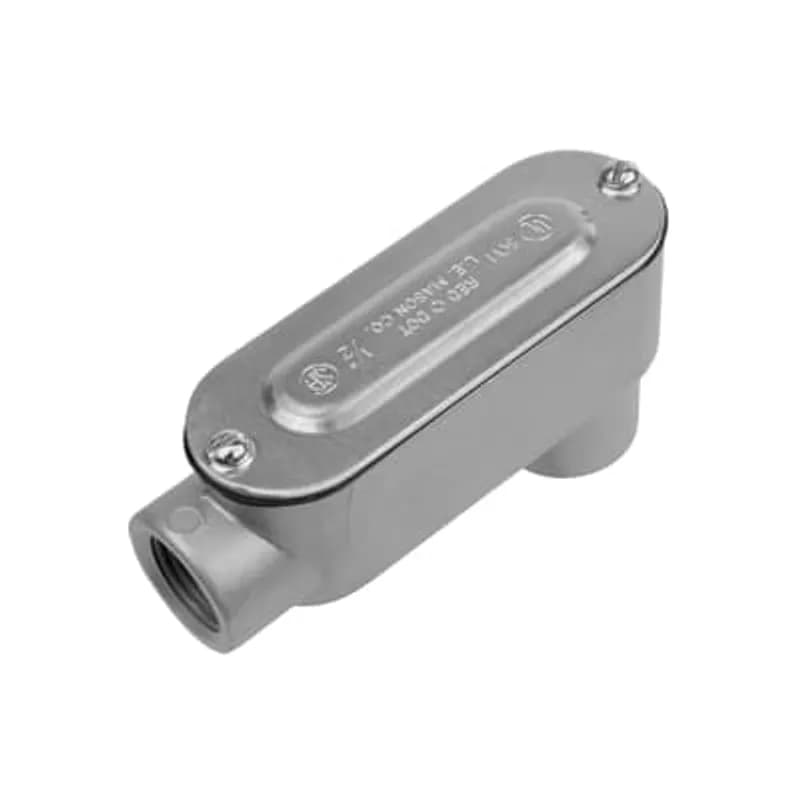 ABB - Installation Products DALB-1-CG - 1/2 inch Threaded D-Pak Die Cast Aluminum Conduit Body-Back Opening, Cover & Gasket. For use with Rigid/IMC Conduit.
