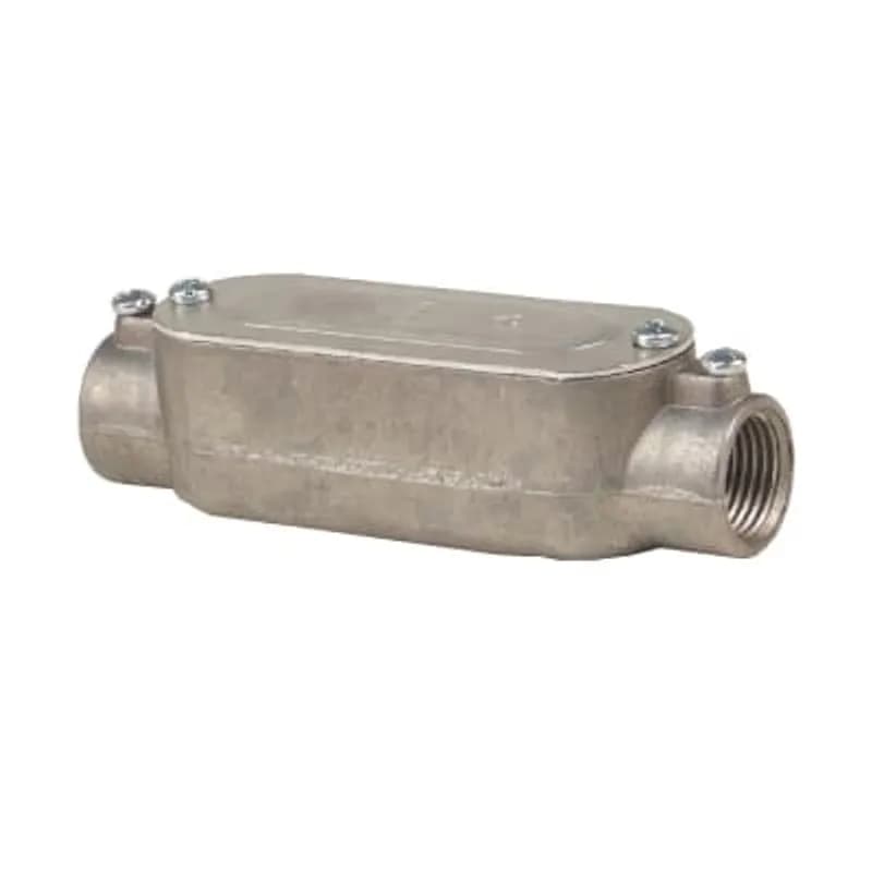 ABB - Installation Products CICA-3/4 - Conduit Fitting for Rigid and EMT Conduit, C Type with Cover and Gasket, Cast Aluminum 3/4 inch