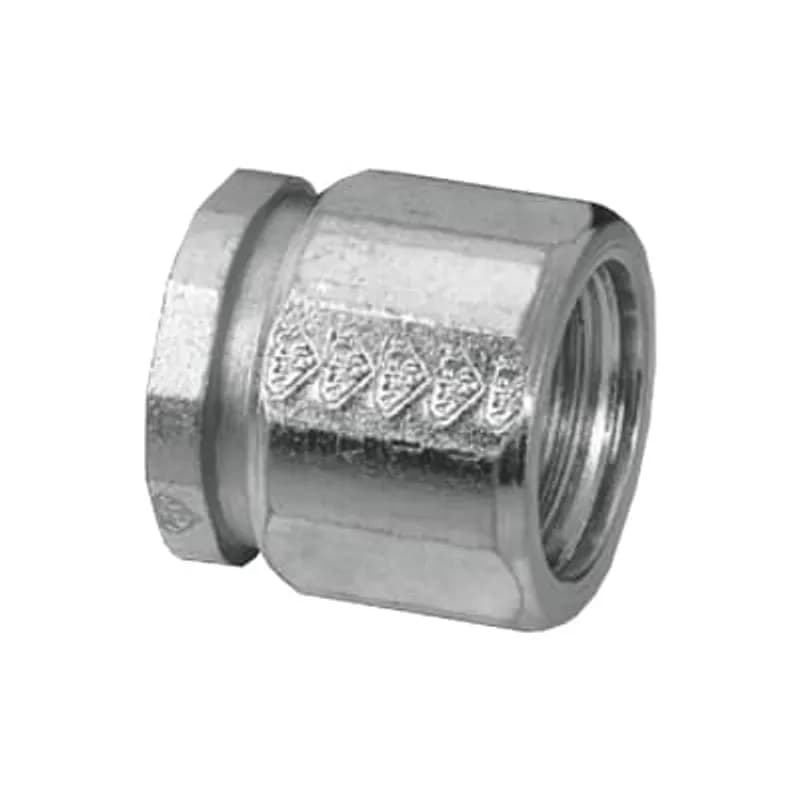 ABB - Installation Products CI7904 - 1/2 Inch, 3-Piece Coupling, Machined Steel, Zinc Galvanized, CSA Certified, For Rigid Conduit