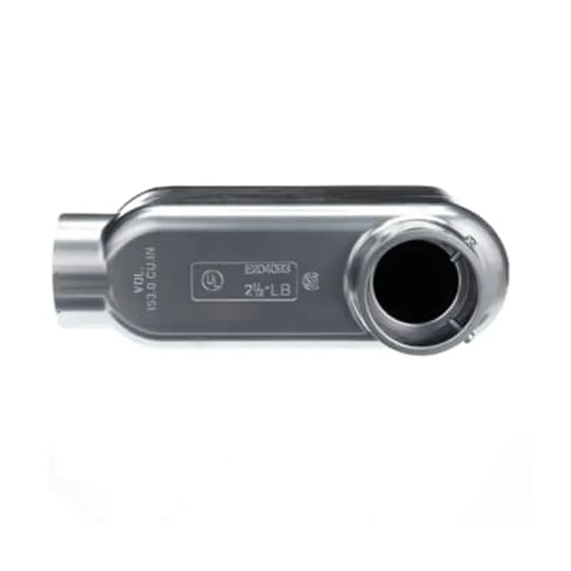 ABB - Installation Products CILBSA-2 1/2 - Conduit Fitting for EMT, LB Type with Cover and Gasket, Cast Aluminum 2-1/2 inch