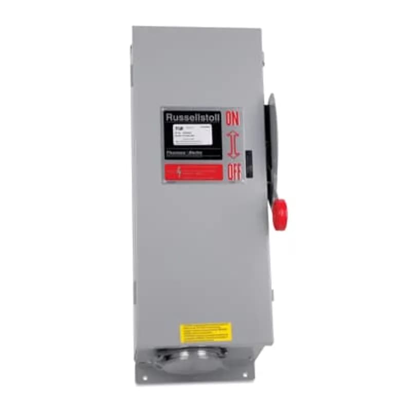 MaxGard Fused Disconnect Interlocked Receptacle (Nema 12/3R), 60 Amp, 3 Pole 4 Wire, 30 480V, 60Hz