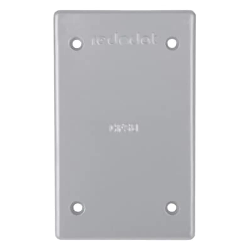 ABB - Installation Products CFSB - 1 Gang Device Box Cover, Die Cast Aluminum, Blank, Box Mount, Raintight When Used with Appropriate Box, Gasket and Screws Included with Cover