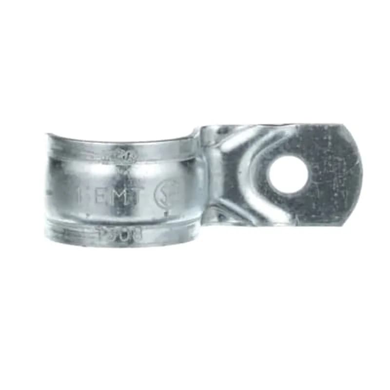 ABB - Installation Products CI1308 - One Hole EMT Strap, Trade Size 1 Inch, Maximum EMT Diameter 1.16 Inches, Hole Size 5/16 Inch, Material Galvanized Steel