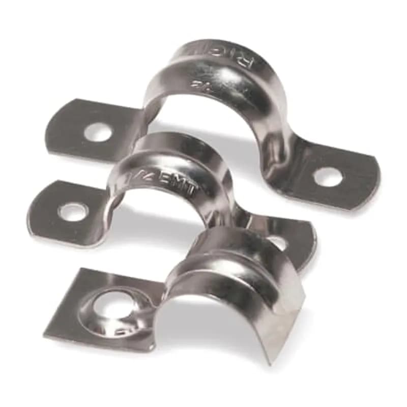 ABB - Installation Products CI1203 - 3/8 Inch, One Hole 1/4 Inch, Rigid Strap, Galvanized Steel, EMT Maximum Diameter 0.68 Inch, CSA Certified