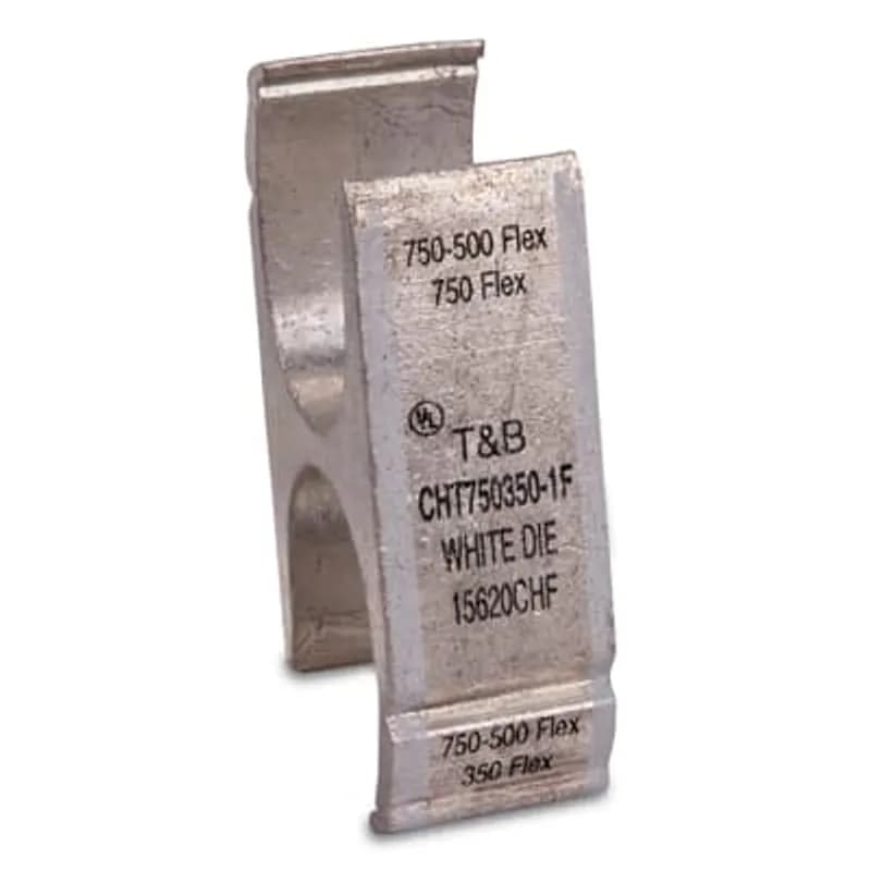Copper H-Tap for Wire Range Main: (750-500) (750) Flex Only, Branch (750-500), White F