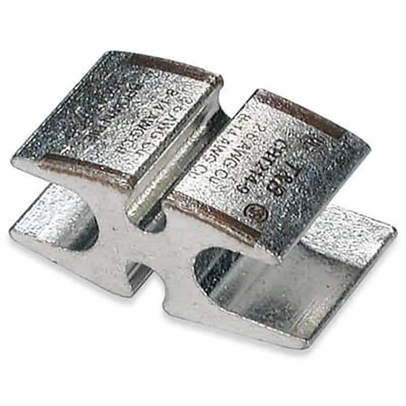 Copper H-Tap for Wire Range Main: 2-6 Str/Sol (2-8 Flex), Branch 2-6 Str/Sol (2-8 Flex), Brown 71R