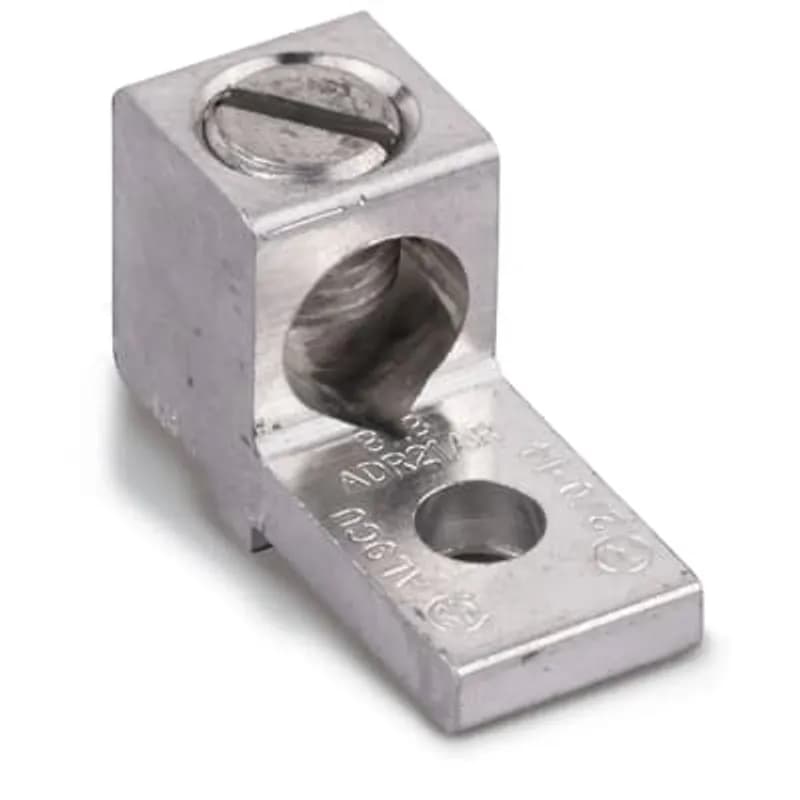 ABB - Installation Products ADR21AR - Type ADR-ALCUL Anti-Rotational Single-Conductor, One-Hole Mount, Conductor Range Max 2/0 Str, Min 14 AWG, 1/4 Inch Bolt Hole, Tin Plated