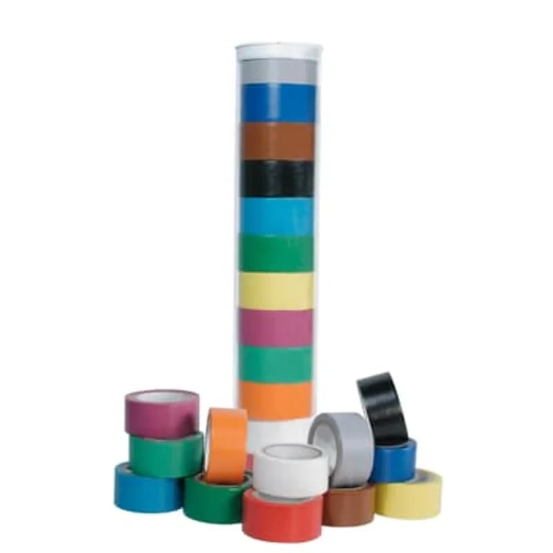 Color-Coded I.D. Tape, White, No Legend, 1 inch width, 60 Yards per roll