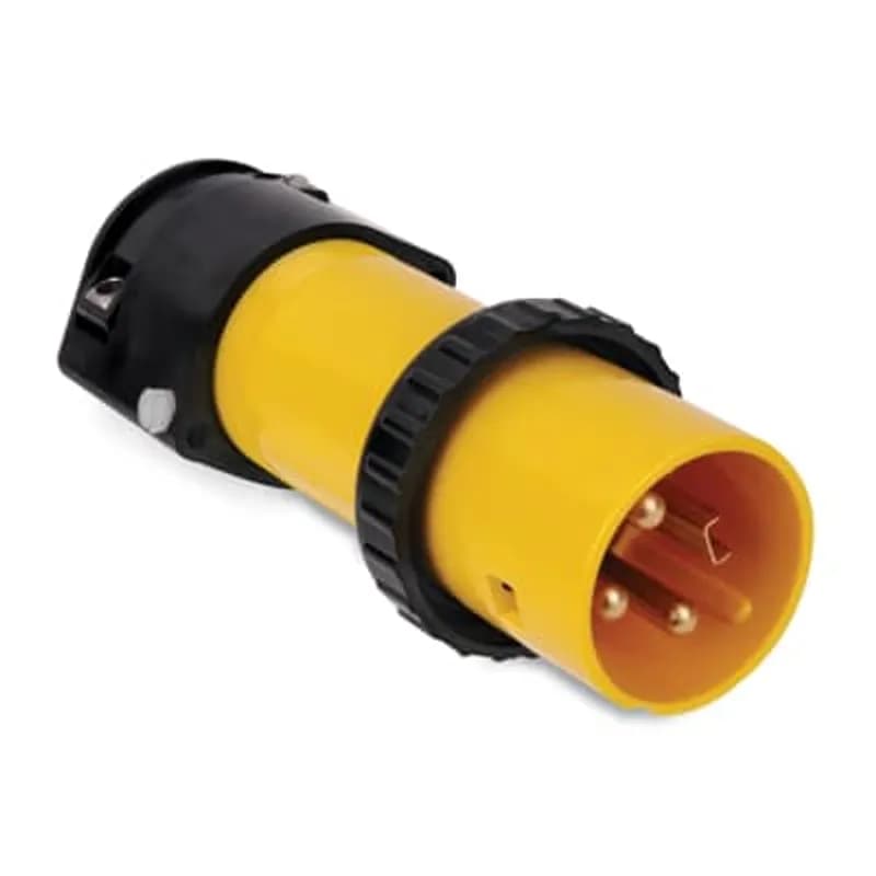 DuraGard Male Plug, 50 Amp, 3 Pole 4 Wire, 3 Phase 250V