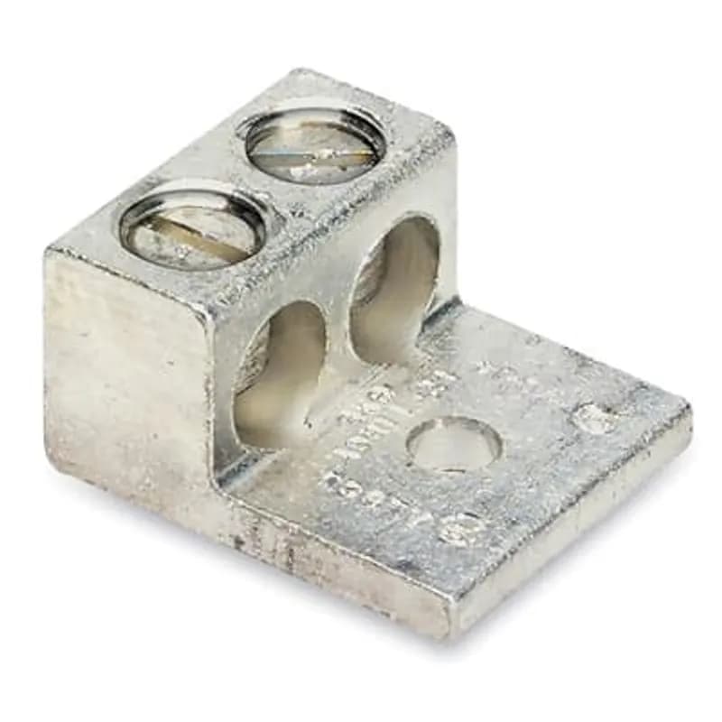 ABB - Installation Products ADR60-21AR - Type ADR-ALCUL Anti-Rotational Two-Conductor, One-Hole Mount, Conductor Range Max 600 MCM, Min 2 AWG, 1/2 Inch Bolt Hole, Tin Plated