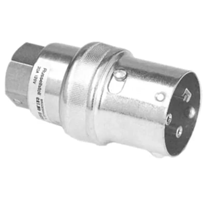 Standard Ever-Lok Plug Hub Type, 10 Amp, 600V, 3 Pole 4 Wire, 1/2 inch Conduit Size, Clamp added at size