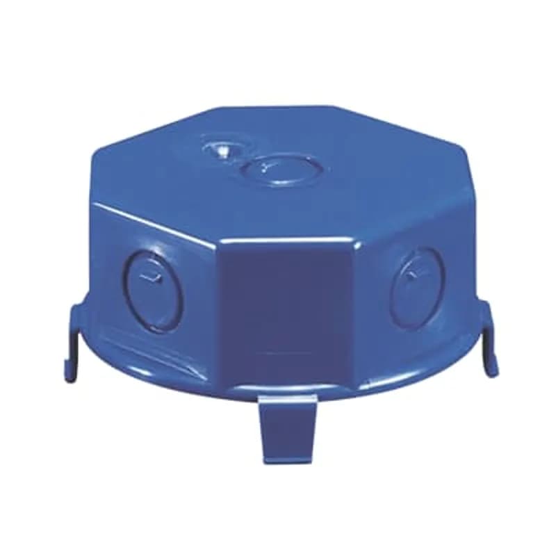 Non-metallic mud box cover with 1/2 inch. knockouts, 4 inch. deep.