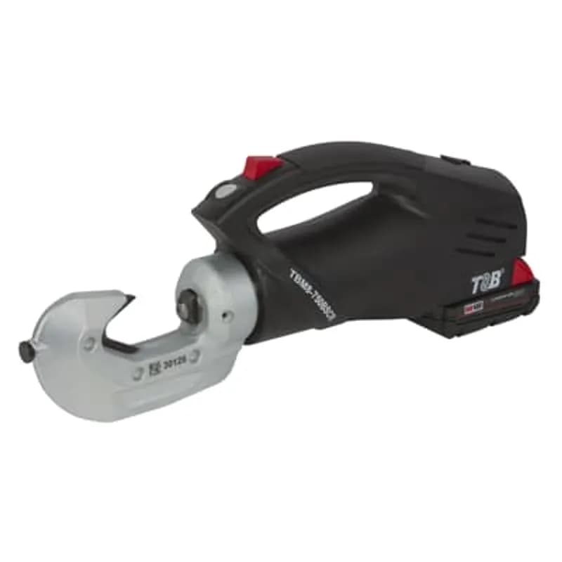 ABB - Installation Products TBM8-750BSCR - Kit Includes - One Battery Powered Smart Tool, Two Rechargeable Batteries One Battery Charger and One Metal Carrying Case, Crimps Copper and Aluminum Connectors from #8-750 kcmil
