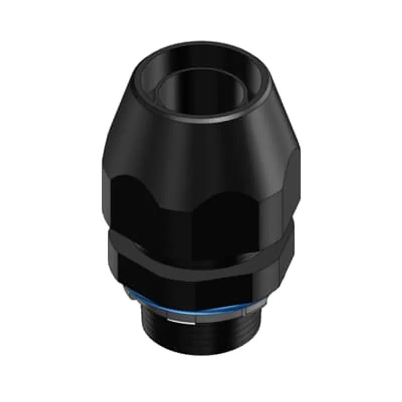 ABB - Installation Products LT38PISO20 - 3/8 Inch, Straight Non-Metallic ISO Metric Bullet Liquidtight Fitting