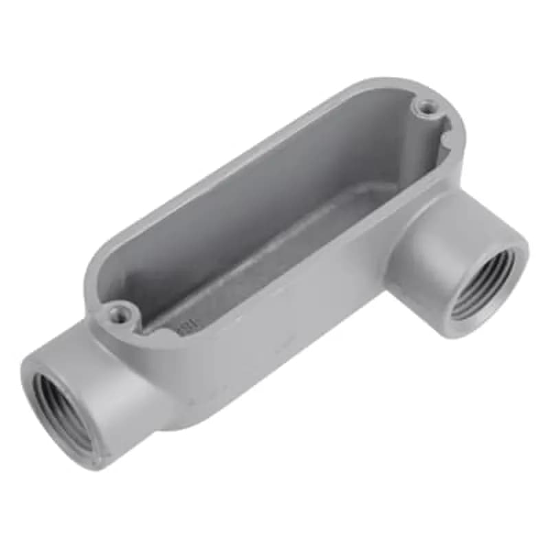 ABB - Installation Products ALL-9 - 3-1/2 inch Threaded Die Cast Aluminum Conduit Body-Left Side Opening. For Use with Rigid/IMC Conduit.