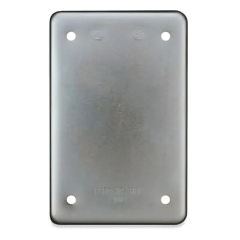 ABB - Installation Products DSS100-TB - 1 Gang Device Box Cover, Sheet Steel, Blank