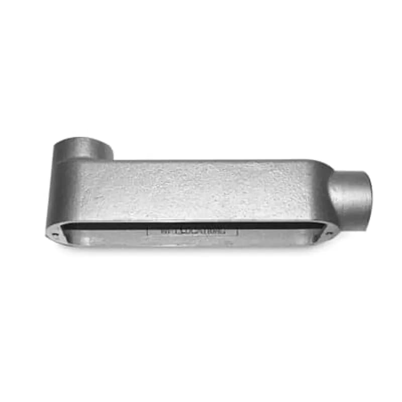 2 Inch Mogul Conduit Outlet Body, Cover and Gasket, Back Opening, Body Material Gray Iron, Finish Electro Galvanized, Cover Material Gray Iron with Stainless Steel Cover Screws, Gasket Material Neoprene