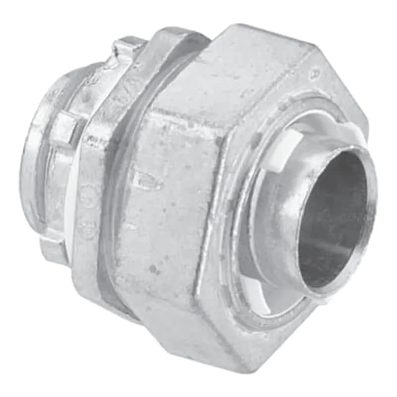 ABB - Installation Products CI6620 - Fitting, Straight Liquidtight, Trade Size 2-1/2 Inches, Knockout Size 2-1/2 Inches, Length 3.54 Inch, Width 3.68 Inch, Thread Length 1.02 Inch, Zinc Alloy