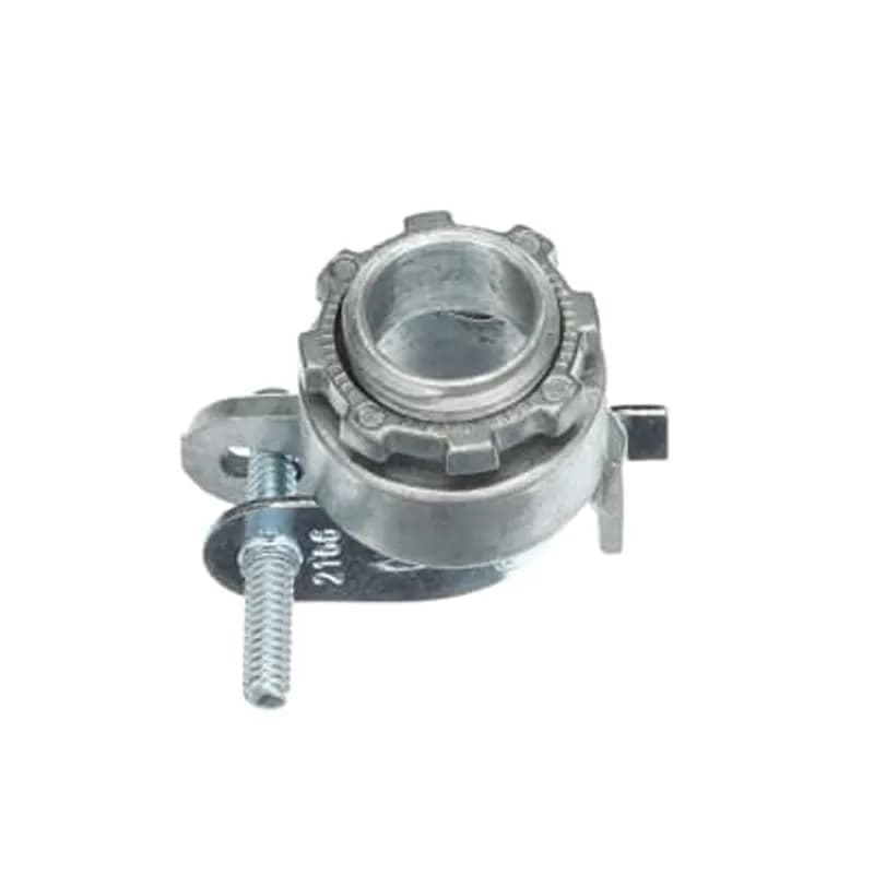 ABB - Installation Products CI2166 - Connector, One Screw, Trade Size 1/2 Inch, Clamping Range 0.50 Inch - 0.90 Inch, Aluminum, Suggested Application NMD90 8/3-6/3 and AC90 12/2-8/2, 12/3-8/3, 14/4-10/4