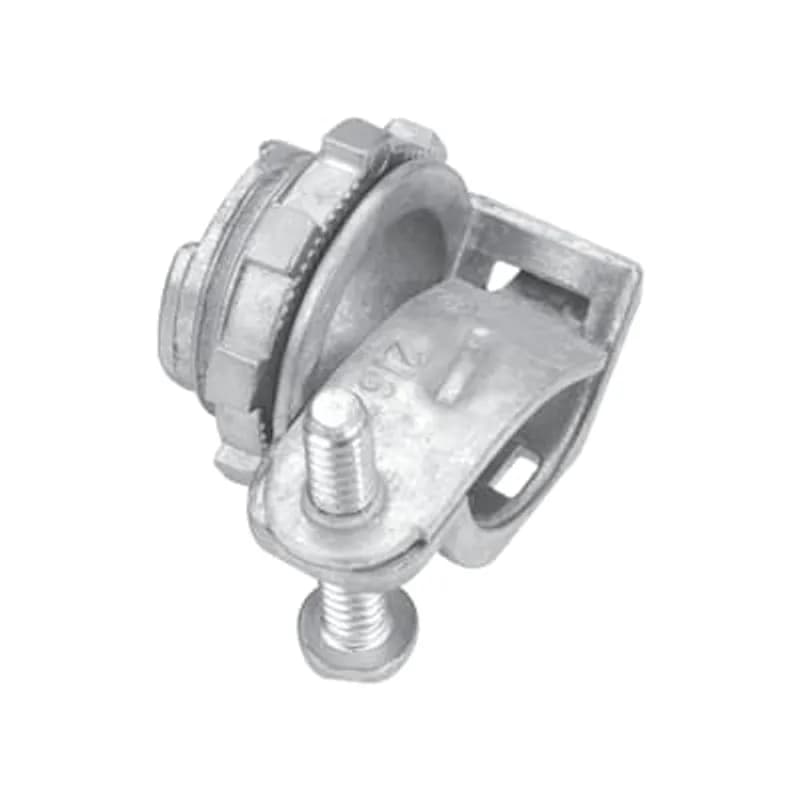 ABB - Installation Products CI2163 - Connector, One Screw, Trade Size 3/8 Inch, Clamping Range 0.35 Inch - 0.61 Inch, Zinc Alloy, Suggested Application AC90 14/2-10/2, 14/3-10/3, 14/4-12/4