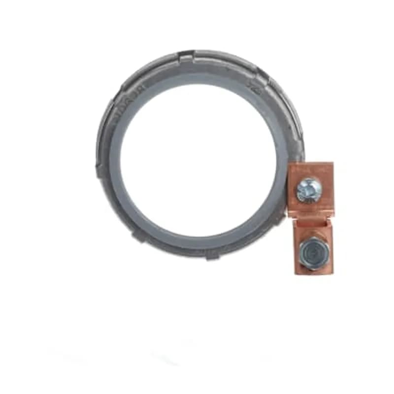 ABB - Installation Products CI2628 - 3-1/2 Inch Insulated Grounding Bushing, Aluminum, With Solid Copper Lug, CSA Certified, Ground Wire Size AWG 2-4/0