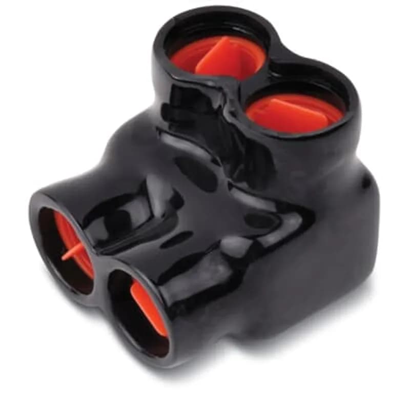 ABB - Installation Products AMTS250108 - AMT 8 Port Same Side PVC Connector for Wire Range 250MCM-10 Str.