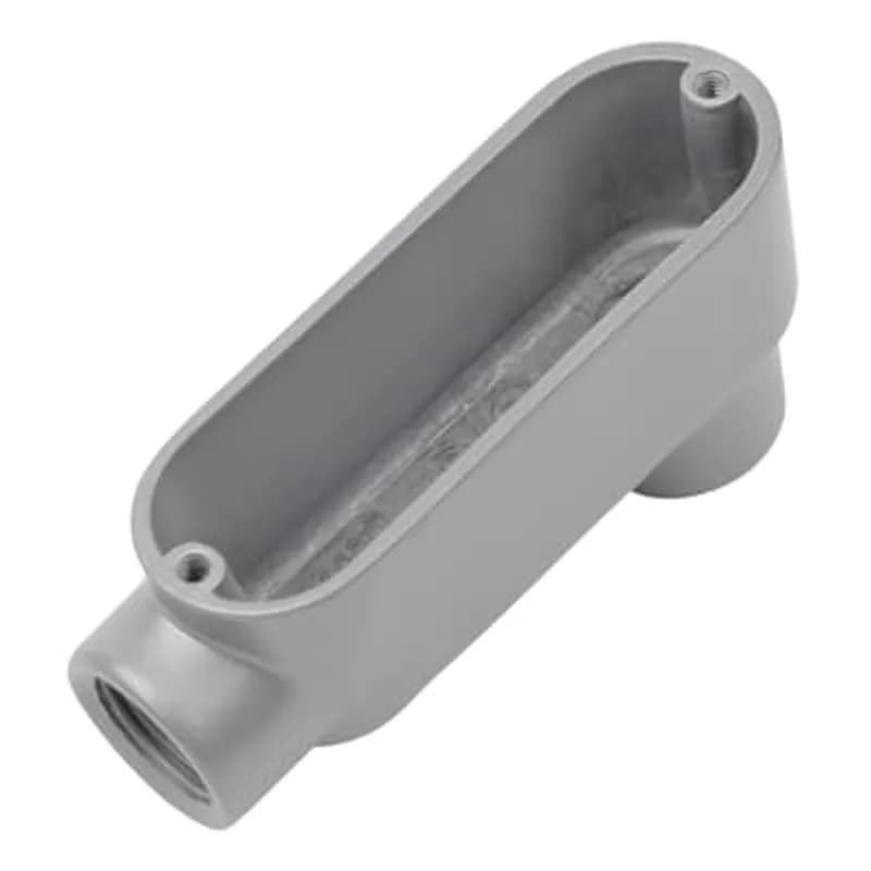 ABB - Installation Products ALB-1 - 1/2 inch Threaded Die Cast Aluminum Conduit Body-Back Opening. For Use with Rigid/IMC Conduit.
