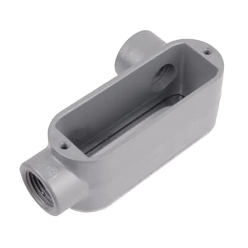 ABB - Installation Products ALRL-3 - 1 inch Threaded Die Cast Aluminum Conduit Body with Left/Right Side Opening. For Use with Rigid/IMC Conduit.