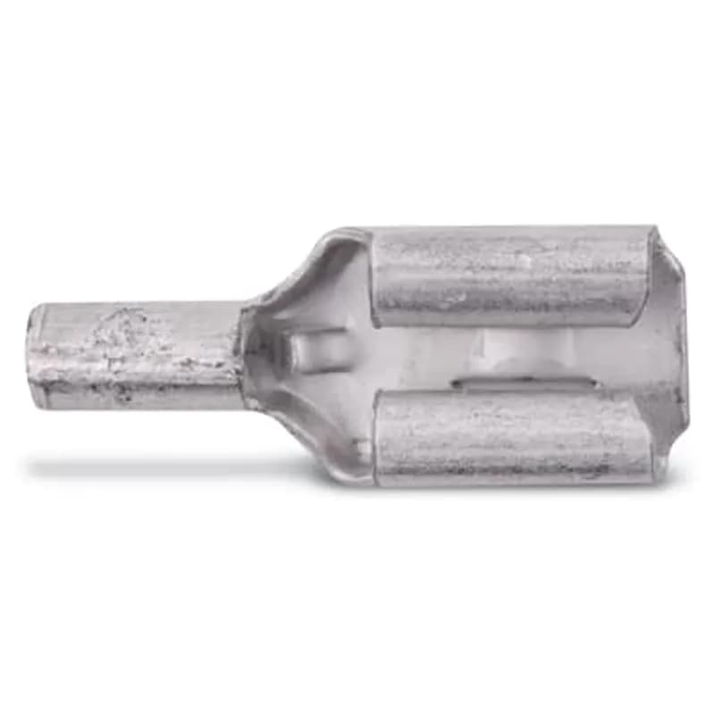 ABB - Installation Products A250M - Non-Insulated Female Disconnect, Length .73 Inches, Width .31 Inches, Tab Size .250x.032, Wire Range #22-#18 AWG, Copper, Tin Plated, On Mylar Tape, 1,000 Pack