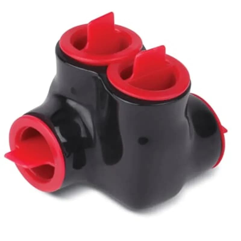 ABB - Installation Products AMTT20 - AMT Splice Offset, 2-Port, PVC Insulated, Wire Range 2/0-14 Str, Length 1.63 Inches, Width 1.68 Inches, Height 1.62 Inches, Hex Size 3/16 Inches