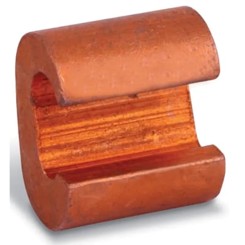ABB - Installation Products BC44 - C-Crimps Copper Compression Connector, Run: #6 Sol - #4 Str, Tap #4 Sol - #4 Str, Length 41/64 Inch, Height 51/64