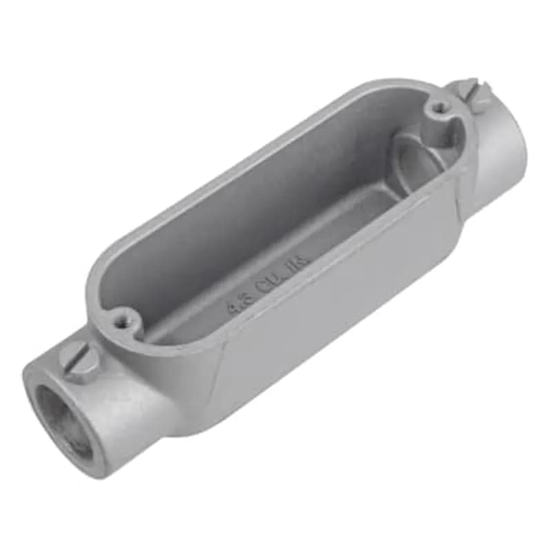 ABB - Installation Products BC-3 - 1 inch Set Screw Die Cast Aluminum Thru-Feed Conduit Body. For Use with EMT Conduit.
