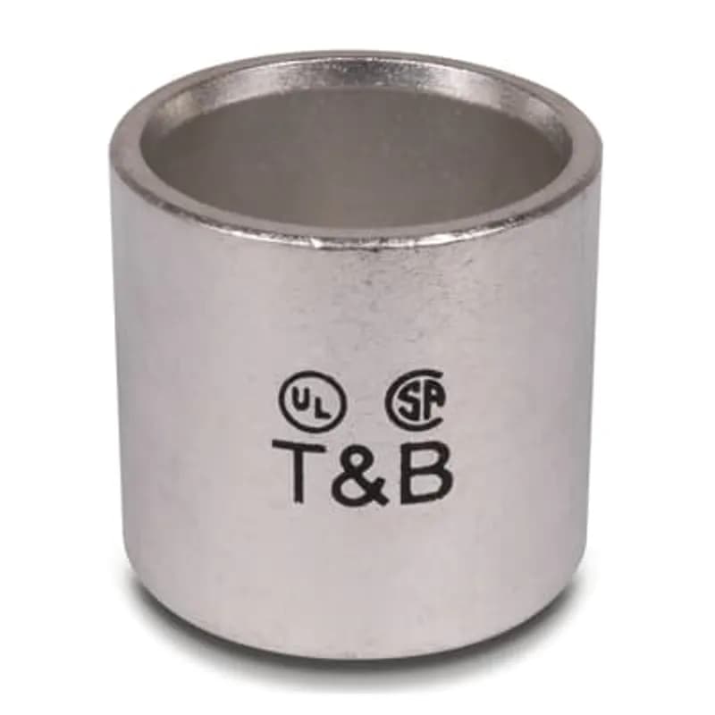 ABB - Installation Products 540002 - Copper Parallel Splice, Wire Range Min: (3) #8 and (1) #14, Max: (2) #4, Circular Mil Range 52,600 - 83,700, Length 0.64 Inches (16.25mm), O.D. 0.521 (13.23mm), Inches, I.D. 0.396 Inches (10.06mm), Tin Plated