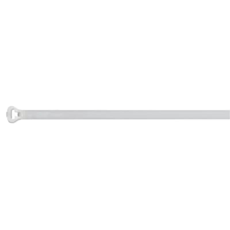 High Performance Cable Tie, Natural Color Nylon 6.6, Length of 457mm (18 Inches) for Bundle Diameter up to 127mm (5 Inches), Width of 6.9mm (0.27 Inch), Tensile Strength Rating of 534 Newtons (120 Pounds), Operating Temperature of -60 Degrees Celsius (-76 F) to 85 Degrees Celsius (185 F)