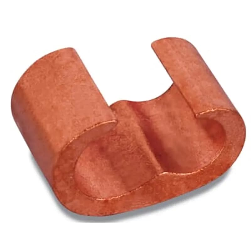 Copper C-Tap, Wire Range Main: 1-4/0 Branch 2/0-8, Tin-Plated, Die Code 76, Die Color Code Blue, Number of Crimps 2