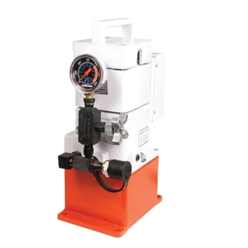 ABB - Installation Products 13600 - Electric Hydraulic Pump, Length 6 Inches, Width 8 Inches, Height 16 Inches, Reservoir Volume 104 Cubic Inches (0.45 Gallons), Includes Metal Carrying Case