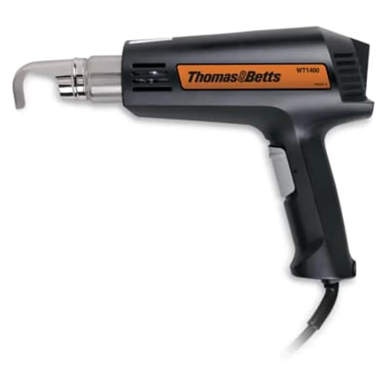 ABB - Installation Products WT1400 - Heat Gun for Heat-Shrink Tubing, 120V, 50/60Hz, 2 Speed to Vary Temperature 600 Deg to 950 Degree F