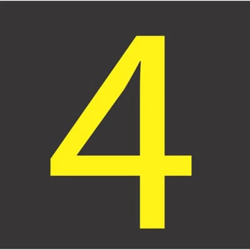 Industrial Marker Cards - Vinyl Cloth, Solid Numbers, Legend 3, Marker Size 1.75 x 2.88