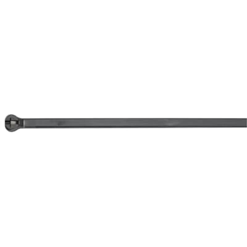 ABB - Installation Products TYC29MX - Cable Tie, Black Polyamide (Nylon 12) for Temperatures up to 85 Degrees Celsius (185 F), Weather and Ultraviolet Resistant for Indoor and Outdoor Applications, Length of 770mm (30.3 Inches), Width of 7.6mm (0.30 Inch), Thickness of 1.52mm (0.06 Inch), Tensile Strength Rating of 400 Newtons (90 Pounds), Bulk Pack