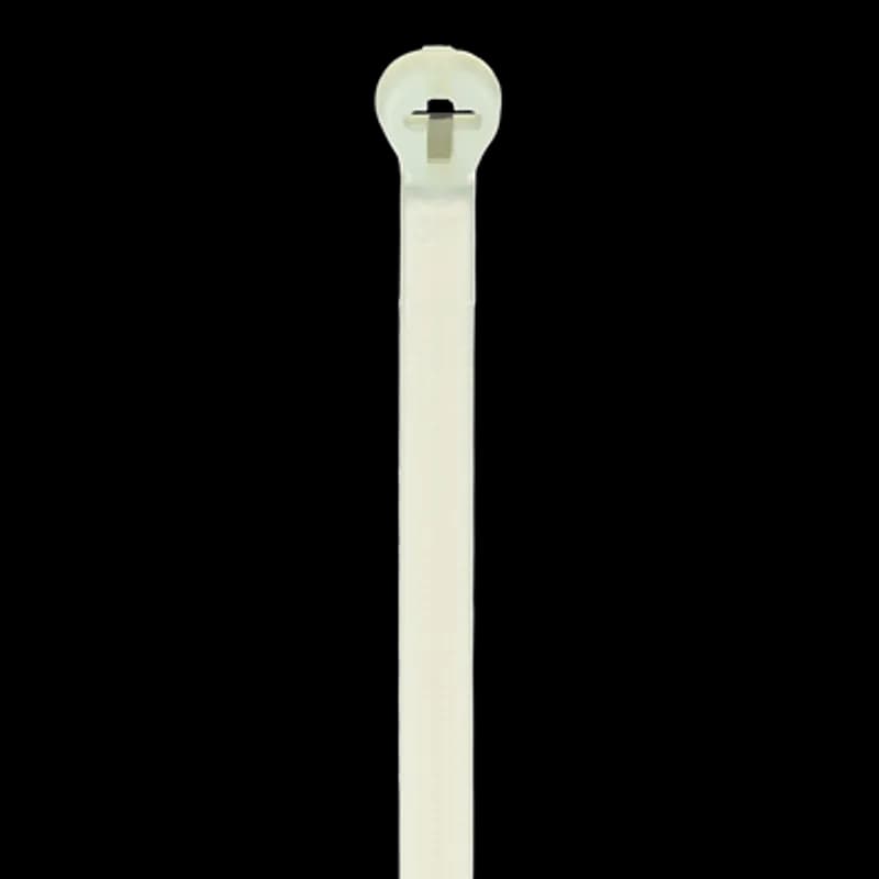 Cable Tie, Heat Stabilized Polyamide (Nylon 6.6) - Greenish Tint for Temperatures up to 105 Degrees Celsius (221 F) for Indoor Applications, Length of 343mm (13.5 Inches), Width of 6.9mm (0.27 Inch), Thickness of 1.5mm (0.06 Inch), Maximum Bundle Diameter 102mm (4.02 Inches), Tensile Strength Rating of 534 Newtons (120 Pounds)