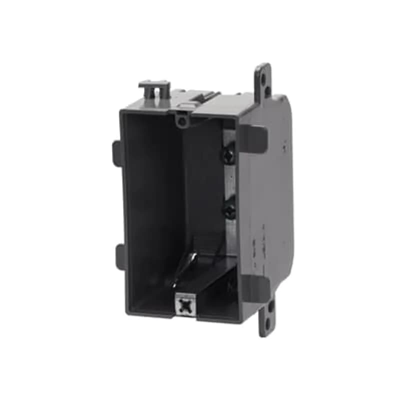 ABB - Installation Products WSW-N - One-Gang Nail-On Device Box, Volume 18 Cubic Inches, Length 3-3/4 Inches, Width 2-1/4 Inches, Depth 2-1/4 Inches, Color Gray, Material Non-Metallic, Cable Entries 4