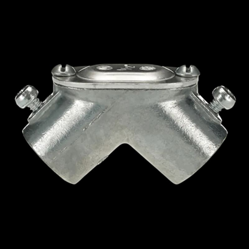 ABB - Installation Products TL201-1 - Connector, EMT to Box Set-Screw Type Pul Elbow, Conduit Size 1/2 Inch, Height 1.31 Inch, Opening Diameter 1.10 Inch, Die Cast Zinc, Pack of 100