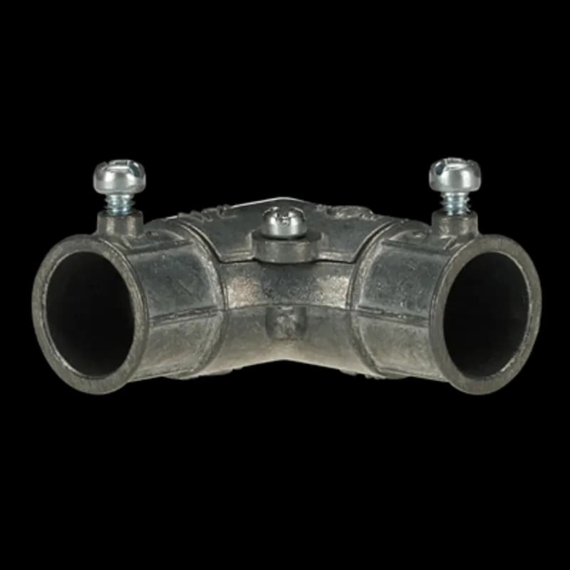 Coupling, Capped Corner, Conduit Size 1/2 Inch, Length 1.81 Inch, Opening Size 1.00 Inch, Die Cast Zinc, Sold by Each