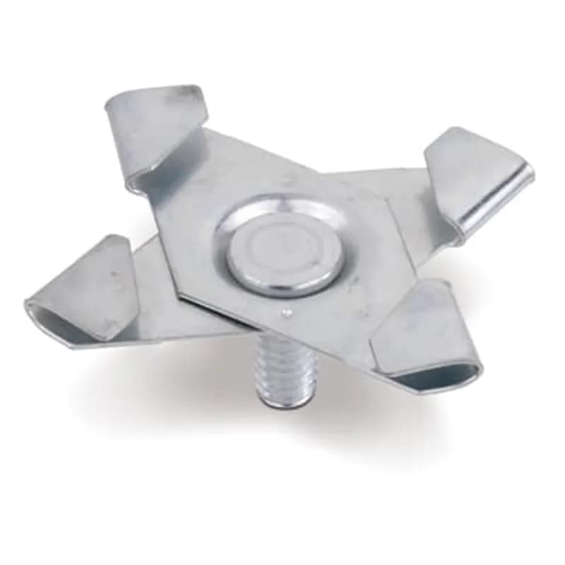 ABB - Installation Products SSF-T9T8-7/16 - Clip, Acoustical Tee Twist-On, Stud Size #8-32 x 7/16 Inch, Tee Size 9/16 Inch, Steel, For Fixture Support