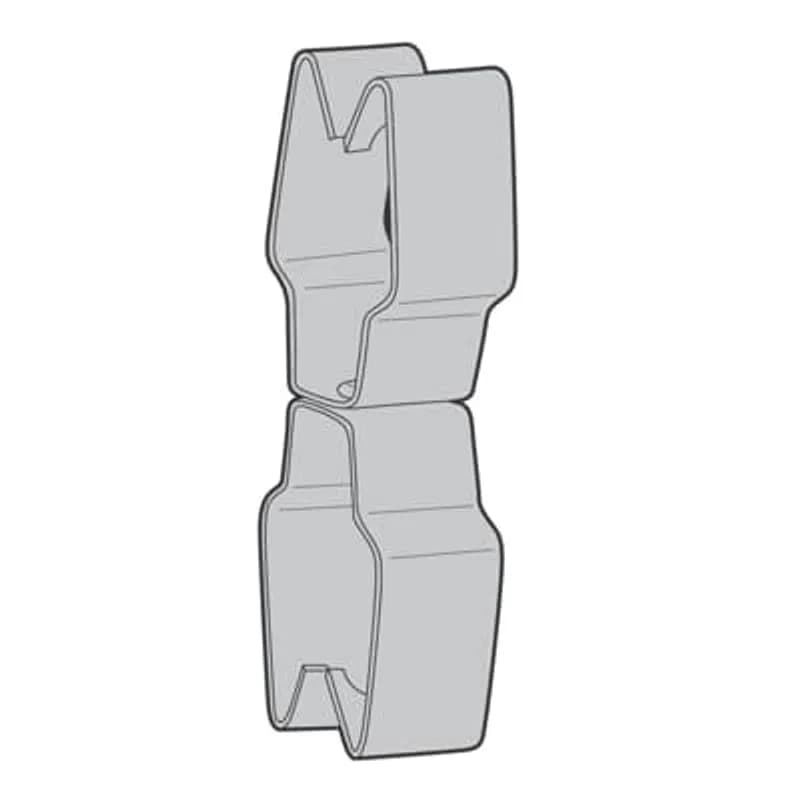 ABB - Installation Products SSF-CS3/4-S1 - Clip, Back to Back Snap-In, Conduit Size 3/4 Inch to 1 Inch EMT or Rigid, Steel