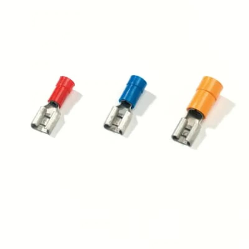 ABB - Installation Products RC63 - Polycarbonate Insulated Female Disconnect Terminal, Wire Range 4-6 millimeters squared, Tab Size 6.3 x 0.8 mm
