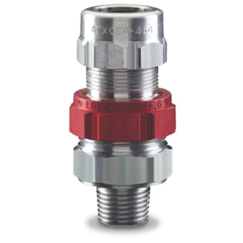 ABB - Installation Products STX100-467 - Star Teck hazardous location aluminum jacketed cable fitting. Hub size of 1 inch. Range over jacket from 0.880 - 1.065 inch.