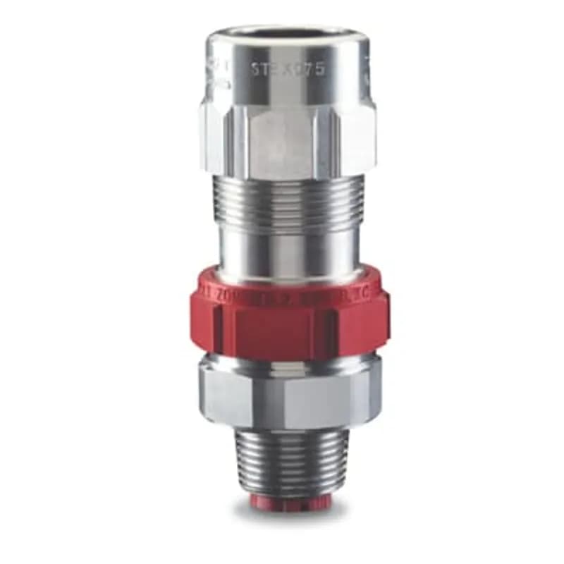 ABB - Installation Products STEX125 - Star Teck Extreme hazardous location aluminum jacketed cable fitting. Hub size of 1-1/4 inch. Range over jacket from 0.950 - 1.375 inch.